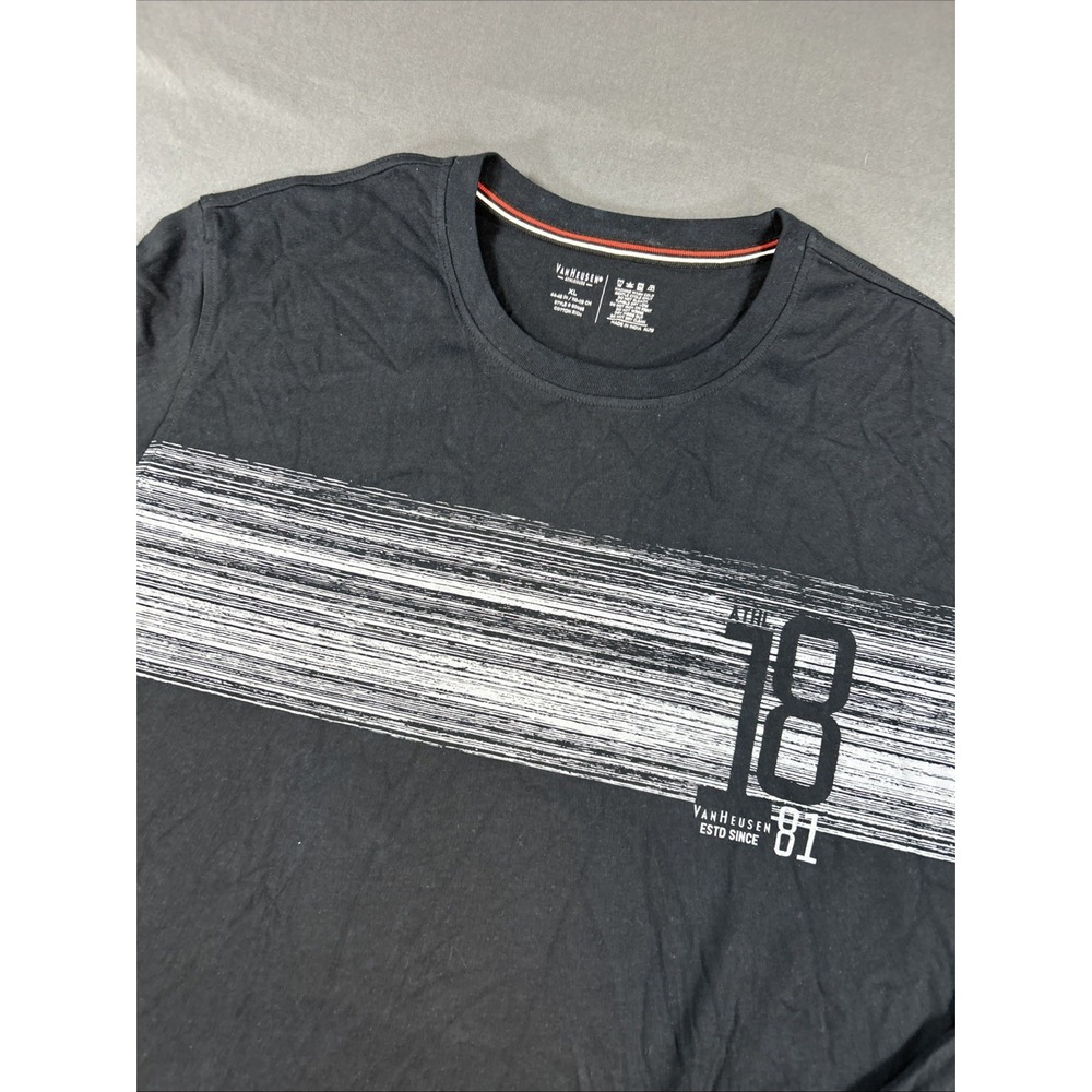 black long-sleeve crew neck t-shirt from Van Heusen 1881 Xl
